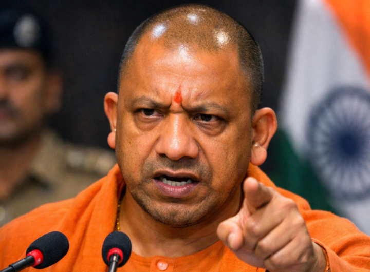 Uttar Pradesh CM Yogi Adityanath during law and order review meeting