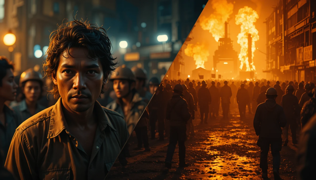 AI जनरेटेड प्रतीकात्मक तस्वीर, दीपू चंद्र दास मॉब लिंचिंग केस बांग्लादेश