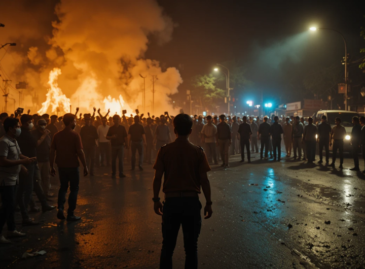 बांग्लादेश में हिंदुओं पर भीड़ हिंसा, रात के समय पुलिस की मौजूदगी में तनावपूर्ण हालात